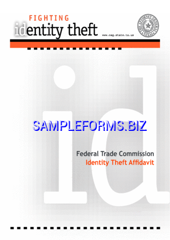 Identity Theft Affidavit 2 pdf free